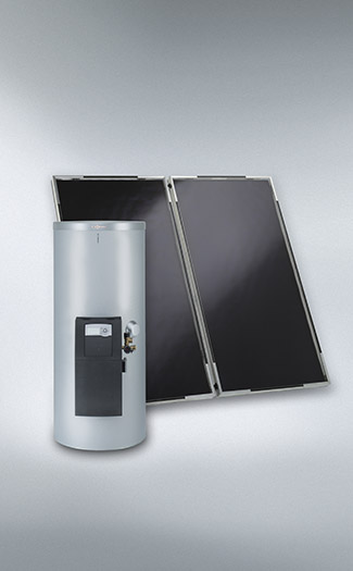 Plochý solárny kolektor Vitosol 200-F a bivalentný zásobník Vitocell 100-W